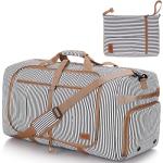 120L Travel Duffle Bag for Men and Women, Large Foldable Duffel Bag for Travel with Shoe Compartment Overnight Weekender Bag Gym Bag Water & Tear Resistant (Stripe, 120L)