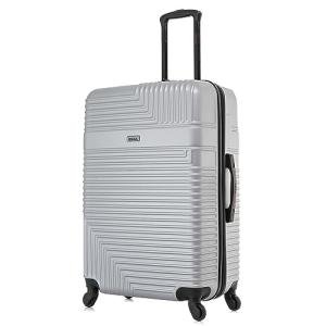 InUSA RESILIENCE Luggage with Spinner Wheels | Durable Lightweight Hardside Suitcase, Traveling Suitcases, Travel Bag with Handle and Trolley | 28-Inch Large Checked Luggage | Silver