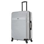 InUSA RESILIENCE Luggage with Spinner Wheels | Durable Lightweight Hardside Suitcase, Traveling Suitcases, Travel Bag with Handle and Trolley | 28-Inch Large Checked Luggage | Silver