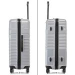 InUSA RESILIENCE Luggage with Spinner Wheels | Durable Lightweight Hardside Suitcase, Traveling Suitcases, Travel Bag with Handle and Trolley | 28-Inch Large Checked Luggage | Silver