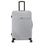 InUSA RESILIENCE Luggage with Spinner Wheels | Durable Lightweight Hardside Suitcase, Traveling Suitcases, Travel Bag with Handle and Trolley | 28-Inch Large Checked Luggage | Silver
