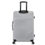 InUSA RESILIENCE Luggage with Spinner Wheels | Durable Lightweight Hardside Suitcase, Traveling Suitcases, Travel Bag with Handle and Trolley | 28-Inch Large Checked Luggage | Silver