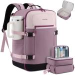 LOVEVOOK 40L Travel Backpack for Women & Men, Airline Approved Carry On Backpack with 3 Packing Cubes, TSA Personal Item Bag, Waterproof Weekender Overnight Backpack Fits 17" Laptop