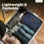 emissary Men's Toiletry Bag, Leather and Canvas Travel Toiletry Bag, Dopp Kit for Men, Travel Bathroom Bag Men's Shaving Kit, Travel Kit Small Bags for Men, Shaving Bag for Travel Accessories (Blue)