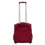 Rockland Melrose Upright Wheeled Underseater Carry-On Luggage, Red
