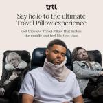 trtl Travel Pillow 2.0 – Scientifically Proven Super Soft Travel Pillow with Premium Head & Neck Support – for Airplane Travel – Machine Washable – Lightweight & Compact – Sand Beige