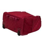 Rockland Melrose Upright Wheeled Underseater Carry-On Luggage, Red