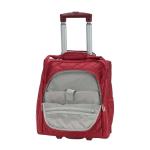 Rockland Melrose Upright Wheeled Underseater Carry-On Luggage, Red
