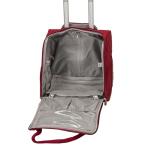 Rockland Melrose Upright Wheeled Underseater Carry-On Luggage, Red
