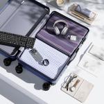 OLIXIS 20 Inch Carry-On Luggage, Hardside Suitcase with Spinner Wheels, Lightweight ABS Hard Shell Travel Luggage, TSA Approved Lock, Expandable Small Suitcase for Business & Travel–Blue