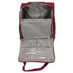 Rockland Melrose Upright Wheeled Underseater Carry-On Luggage, Red