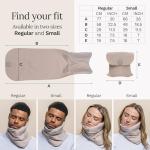 trtl Travel Pillow 2.0 – Scientifically Proven Super Soft Travel Pillow with Premium Head & Neck Support – for Airplane Travel – Machine Washable – Lightweight & Compact – Sand Beige