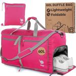 Bago Medium Duffle Bag for Travel Women & Men. Durable Lightweight Foldable Travel Duffel Bags For Traveling Women. 60L Duffle Bags For Overnight Bag With Shoe Compartment Collapsible Weekender duffel