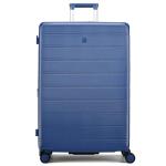 MILADA 28 Inch Large Expandable Checked Luggage with 8 Spinner Wheels, Hardshell Suitcase with TSA Lock, Lightweight Durable PC Shell, Airline-Approved for Extended Travel, Interstellar Blue