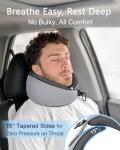 BeeVines Travel Pillow with Carry Case, Memory Foam Neck Pillows for Airplanes, 360° Wrap Around Support for Sleeping, Breathable & Washable Cover for Long Flights, Car & Train Traveling