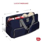 Lucky Travel Duffel Bags 115L, Gym Bag, Travel Bag & Large Duffle Bag for Men, Foldable Overnight Weekender Bags for Women & Men with Adjustable Shoulder Strap, Navy