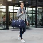 Lucky Travel Duffel Bags 115L, Gym Bag, Travel Bag & Large Duffle Bag for Men, Foldable Overnight Weekender Bags for Women & Men with Adjustable Shoulder Strap, Navy