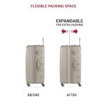 SwissGear 7366 Signature Hardside Expandable Luggage with Spinner Wheels, TSA Lock, Sand, Checked-Large 27-Inch