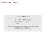 SwissGear 7366 Signature Hardside Expandable Luggage with Spinner Wheels, TSA Lock, Sand, Checked-Large 27-Inch