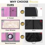 BALEINE 2PK Heavy Duty Garment Bag with Shoe Storage Travel Bag for Dresses, Suit, Coats Travel Essential (60", Pink)