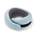 Optixion Travel Neck Pillow for Airplanes, Premium Memory Foam Neck Pillow with Ergonomic 360° Support, Travel Essentials for Plane, Car, Train and Home, Max Blue