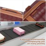 Kono Medium Sized Checked Luggage, 24 Inch Expandable with Spinner Wheels, TSA Lock, ABS + PC Lightweight Travel Suitcase with Larger Capacity and Lighter Weight, Burgundy