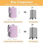 Taygeer Travel Backpack for Men Women, Airline Approved Underseat Personal Item with 17.3 inch Laptop Compartment, TSA Friendly Mochila for Business Hiking Weekend, Carry On Backpack, Orchid Purple
