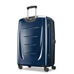 Samsonite Winfield 2 Hardside Expandable Luggage with Spinner Wheels, Navy, Checked-Large 28-Inch