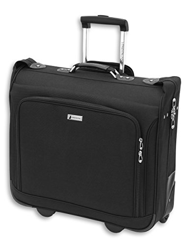 London Fog 44-Inch Black Wheeled Garment Bag