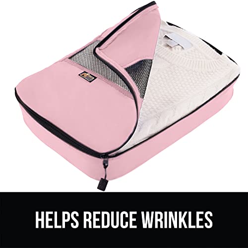 Gorilla Grip 6-Piece Packing Cubes Set, Pink