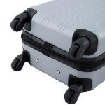 Travelers Club Chicago Hardside Expandable Spinner Luggage, Silver, 20" Carry-On