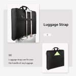 MATEIN Garment Bag for Travel, Large Carry on Garment Bags with Strap for Business, Waterproof Hanging Suit Luggage Bag for Men Women, Wrinkle Free Suitcase Cover for Shirts Dresses Coats, Black
