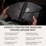 trtl Travel Pillow - Airplane Pillow for Neck and Shoulder Support - Soft, Lightweight, Machine-Washable Travel Pillows for Airplanes - Grey