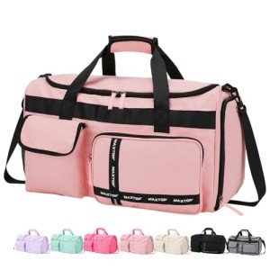 MAXTOP Travel Duffle Bag for Women Carry On Tote Weekender Overnight Bag Large Capacity Duffel Bag With Shoe Compartment,Gym Tote Bag with Dry and Wet Separation
