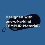 Tempur-Pedic All-Purpose Memory Foam Travel Pillow, Peanut-Shaped Lumbar Pillow for Neck and Back Pressure Relief, Navy