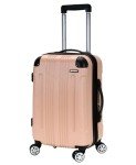 Rockland London Hardside Spinner Wheel Luggage, Champagne, Carry-On 20-Inch, 22"X13. 5"x10" (with wheels)