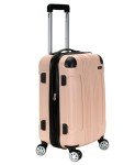 Rockland London Hardside Spinner Wheel Luggage, Champagne, Carry-On 20-Inch, 22"X13. 5"x10" (with wheels)