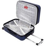 Wrangler Smart Luggage Cup Holder and USB Port, Navy Blue, 2 Piece Set