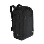 Amazon Basics Travel Backpack Carry On Flight Approved, Lightweight, Expandable, Dual Use as Backpack or Shoulder Bag, Black