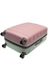 Rockland Melbourne Hardside Expandable Luggage with Spinner Wheels, Mint, Checked Large 28"