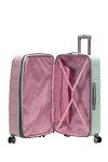 Rockland Melbourne Hardside Expandable Luggage with Spinner Wheels, Mint, Checked Large 28"