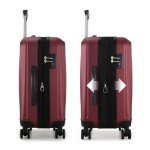 Elite Luggage Expandable Hardside Spinner Luggage, Burgundy, Carry-on 21-Inch