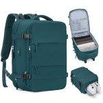 Casual Backpack Traveling Backpack, A-peacock Blue, Expandable, Travel Backpacks