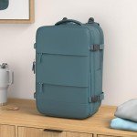 Casual Backpack Traveling Backpack, A-peacock Blue, Expandable, Travel Backpacks