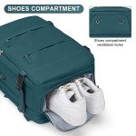 Casual Backpack Traveling Backpack, A-peacock Blue, Expandable, Travel Backpacks