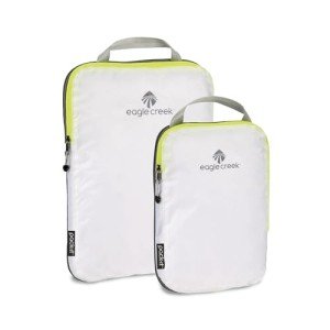 Eagle Creek Pack-It Specter Compression Packing Cubes Set, White/Strobe - Small/Medium