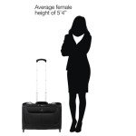 Travelpro Maxlite 5 Softside Lightweight Carry-On Upright 2 Wheel Rolling Garment Bag, Men and Women, Black, 22-Inch