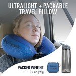 Sea to Summit Aeros Premium Traveller Inflatable Neck Pillow, Navy Blue