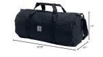 Carhartt Trade Series 2-in-1 Packable Duffel with Utility Pouch, Black, Medium (21.5-Inch)