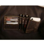 KomalC Leather Travel Duffle Bags for Men and Women Full Grain Leather Overnight Weekend Leather Bags Sports Gym Duffle. (Buffalo Distressed Tan)